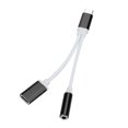 thumbnail image 2 of Klonfd USB Type-C To 35mm Jack AUX Headphone Audio Splitter Converter Adapter Cable, 2 of 3