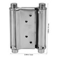 thumbnail image 2 of Minkissy 2 Pcs Charnières de Porte Double en Acier Inoxydable avec Ressort pour Usage Résidentiel, 2 of 4