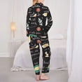 thumbnail image 5 of Bingfone Womens Pajama Sets Vegetable Quiche Print,Long Sleeve Loungewear Pajamas Set-Medium, 5 of 9