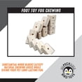 thumbnail image 4 of Impeckable Bird Toys Toy 3015 Small Chunky Block 6-Pack, Natural Spruce and Pine Wood, Heavy Chewing Foraging Foot Toy, Handcrafted by Us for Medium Birds Like Conures, Caiques, and Senegals, 4 of 10