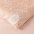 thumbnail image 5 of Chezmoi Collection Isla 7-Piece Floral Bed in a Bag Queen, Coral/White, Jacquard Textured Lightweight Comforter Bedding with Sheets Set for All Season, 5 of 9