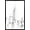 Black Framed Version, variant on Line Art - New York Skyline Wall Poster, 22.375" x 34"