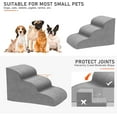 thumbnail image 5 of Dog Stairs for Small Dogs, High Density Foam Dog Steps, Extra Wide Non-Slip Pet Ramp for High Beds Or Couch, Soft Doggie Ladder for Dogs Injured, Older Pets, Small Cats, 5 of 8