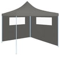 thumbnail image 2 of vidaXL Gazebo Sidewalls with Windows 2 pcs Anthracite, 2 of 4