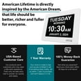 thumbnail image 5 of American Lifetime 2025 Dementia Clock Large Display Digital Clock with Day, Date & Custom Alarms, for Seniors & Alzheimer’s, Auto-Dimming, Multi-Language, White, 5 of 9