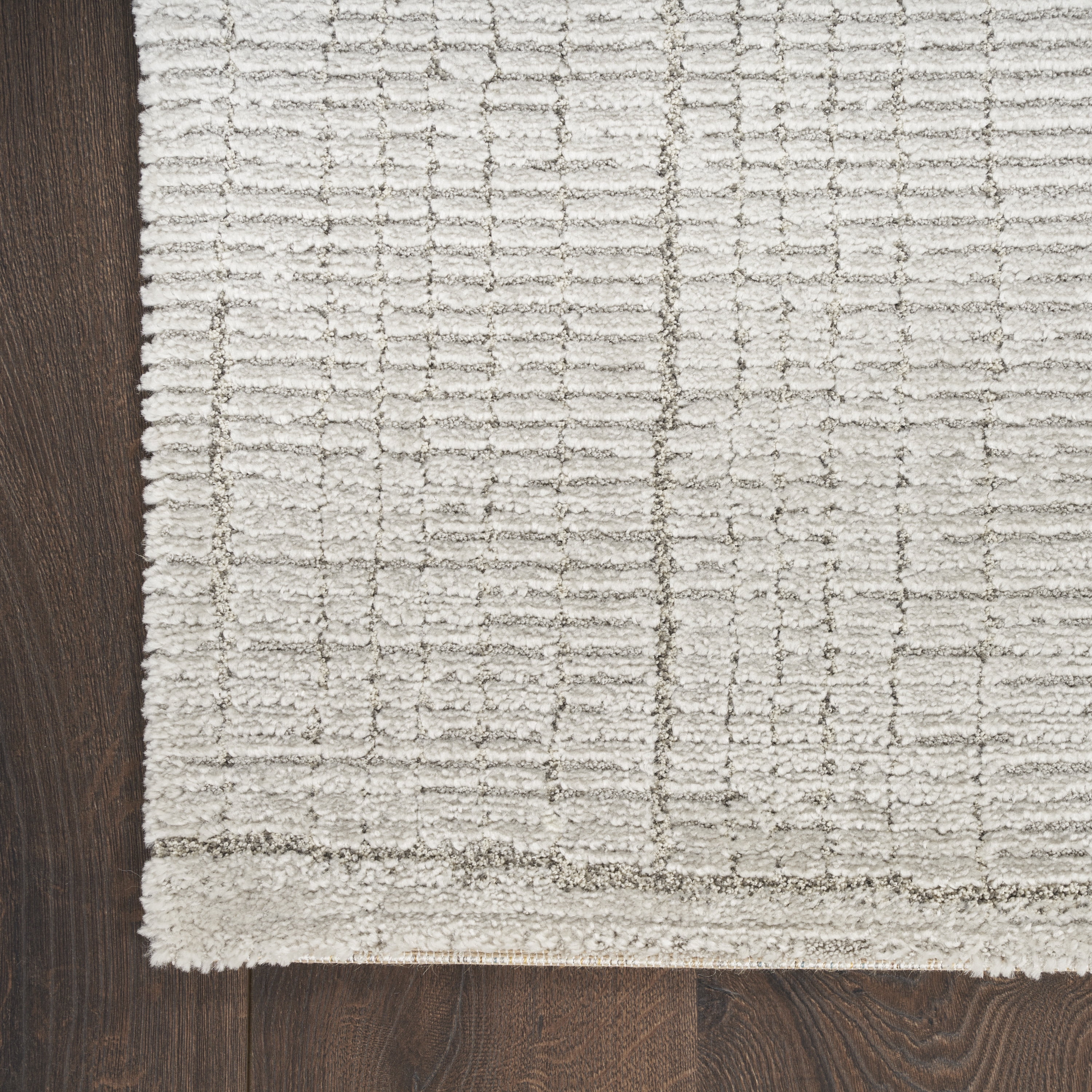 Nourison Andes Abstract Silver 2'2" x 7'6 Area Rug (2x8)