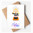 thumbnail image 1 of Pigtails Girl Netherlands Cartoon Welcome Back Greeting Cards Envelopes Blank, 1 of 3