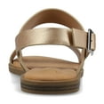 thumbnail image 4 of Journee Womens Lavine Multi Strap Flat Sandals, 4 of 9