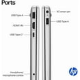 thumbnail image 4 of HP 15.6" Laptop, Intel N-Series N100,16GB RAM 128GB UFS ,HDMI, WiFi 6 ,Bluetooth ,1-Year Office 365,&nbsp;Windows 11 Home, Sliver, 15-fd0001dx, 4 of 5