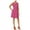 Pink - berrysorbet, variant on MAISON JULES Womens White Sleeveless Jewel Neck Fit + Flare Dress M