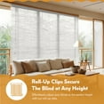 thumbnail image 3 of Radiance Cordless Vinyl Roll-Up Shade for Indoor Use, Waterproof Patio & Window Blind, White, 60" W x 72" L, 3 of 12