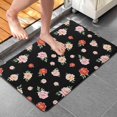 thumbnail image 4 of Pioneer Flower Floral Print Pattern Bathroom Rugs Mat, Non Slip Microfiber Bathroom Rug with Rubber Backing, Soft Mats for Bathroom Floor Tub Shower, 20"x32", 4 of 5