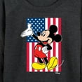 thumbnail image 3 of Disney - Mickey Flag - Women's Lightweight French Terry Long Sleeve Shirt, 3 of 5