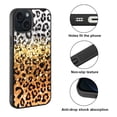 thumbnail image 2 of WIRESTER Shockproof Soft Rubber Cover Case for Apple iPhone 15 6.1" 2023 (NOT FIT Apple iPhone 15 Plus 6.7" 2023), Yellow Glitter Black/White Leopard & Black/Yellow Leopard, 2 of 5