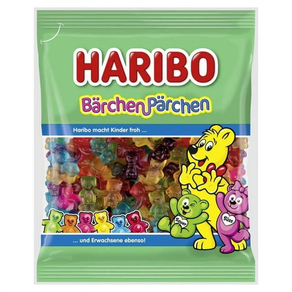 Haribo Baerchen Paerchen Sweet and Sour Gummy Bear Candy 160g