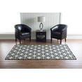 thumbnail image 2 of Salonika Reversible Rug Quatrefoil Black 5x8 Flat Woven Indoor Outdoor, 2 of 4