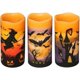 thumbnail image 1 of Flameless Flickering Candles Battery Operated With 6 Hour Timer, Set Of 3 Real Wax Led Pillar Candles Warm Lig, 1 of 5