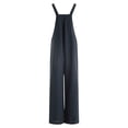 thumbnail image 6 of Lispipm Women Plaid Overalls Maternity Plaid Jumpsuit Wide Leg Casual Long Romper Ladies Indoor Outdoor Loose Work Pants L Blue, 6 of 8