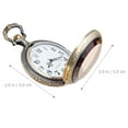 thumbnail image 3 of Vintage Watch Pocket Watch Quartz Pocket Watch Portable Watch with Chain, 3 of 6