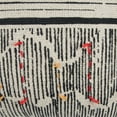 thumbnail image 2 of Rizzy Home Natural Boho French Knotted/Abstract Striped Cotton Decorative Throw Pillow, 22" x 22", Black, 2 of 2