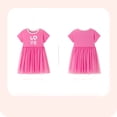 thumbnail image 3 of Bellafa Toddler Girls Tutu Dresses Ruffle Short Sleeve Summer Dress Prinecess Unicorn Birthday Party Tulle Dress 2-7Y, 3 of 7
