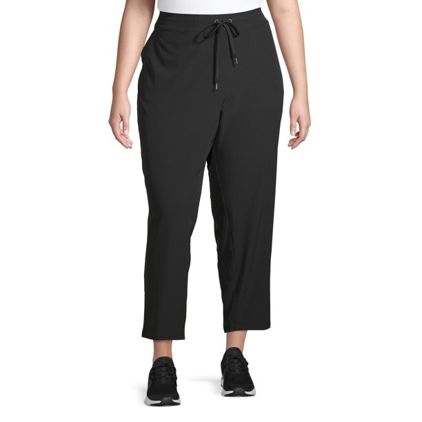 Avia Avia Women's Plus Size Active Lightweight Woven Commuter Pant