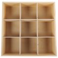 thumbnail image 1 of OULII 1Pcs Wood Jewelry Organizer Khaki Storage Box Rectangular Simple and Warm for Vanity Table, 1 of 6