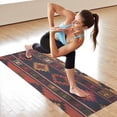 thumbnail image 6 of Boho Multicolor Ethnic Pattern with Geometric Shapes Hot Yoga Mat Towel Non Slip for Hot Yoga - Quick-Drying Yoga Mat Cover with 4 Corner Pockets with Travel Bag - Hot Yoga Towel Non Slip 70"x26", 6 of 6