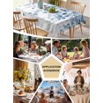 thumbnail image 5 of Blue Eucalyptus Leaves Table Cloth, Summer Botanical Weeping Waterproof Tablecloth for Rectangle Tables, Reusable Washable Fabric Table Cover for Restaurant Kitchen Dining Tables 60"x84", 5 of 6