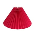 thumbnail image 3 of Pleated Lampshade Cloth Table Ceiling Light Lampshade Pleats Lampshade Table Shade Bedroom Fabric Red, 3 of 8