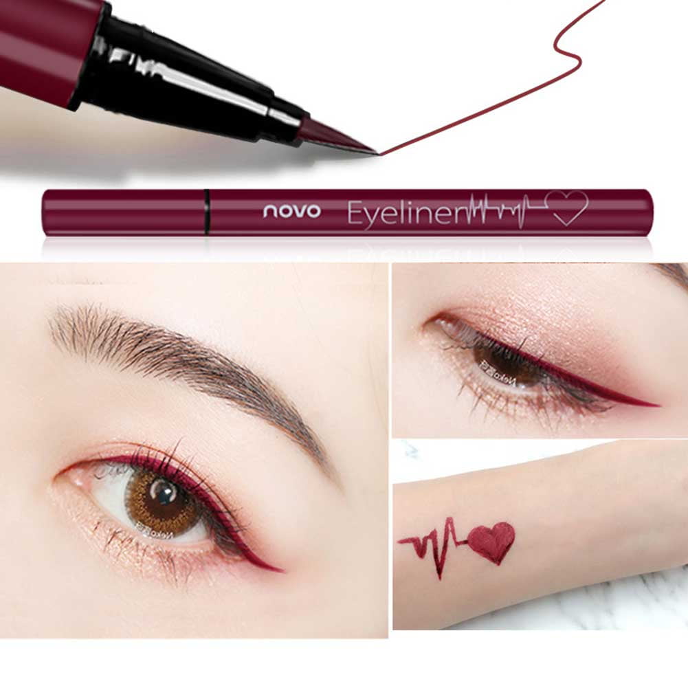 brown red eyeliner