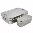 thumbnail image 1 of Lunch Box Stainless Steel Tiffin Box Food Container Rectangular Carrier Set, 1 of 1