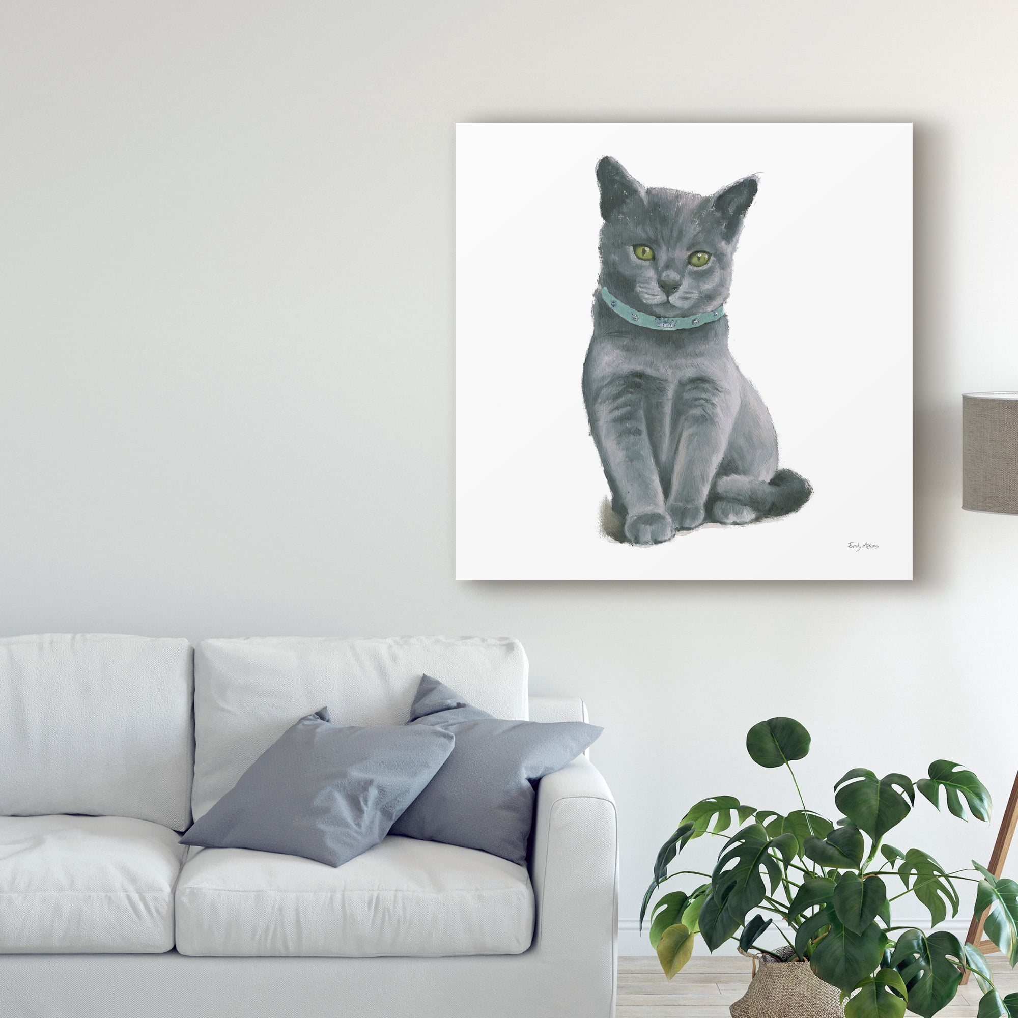Trademark Fine Art 'Cutie Kitties VI' Canvas Art by Emily Adams