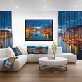 thumbnail image 3 of Designart ' Grand Canal at Night Venice ' Cityscape Photo Framed Canvas Print, 3 of 3