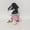 N pajama style, variant on Purple Hair Robot Stuffed Plush Doll, Black Sleep Cap Casual Purple Outfit Mechanical Character Plush Toy, Soft Collectible Gift for Teens & Cartoon Fans