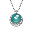 thumbnail image 1 of North America Continent Outline Map Necklaces Pendant Retro Moon Stars Jewelry, 1 of 3