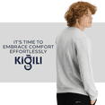 thumbnail image 5 of KIGILI Sweatshirts for Men, Machine Washable Sweatshirt Man Crew Neck sweater,Regular Fit, Plain Fabric Pattern, M-5XL | 5XL - Medium Gray, 5 of 6