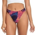thumbnail image 1 of Kdxio String Sans Couture Motif Requin le Hawaïenne pour Femmes - String Taille Basse Invisible Extensible Culottes Femmes, Culottes Respirantes-Petites, 1 of 6
