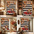 thumbnail image 5 of Shower Curtains for Bathroom-36"x72",Thanksgiving Pumpkins Red Truck Waterproof Bath Curtain Grommet Shower Curtain Set with Hooks, 5 of 9