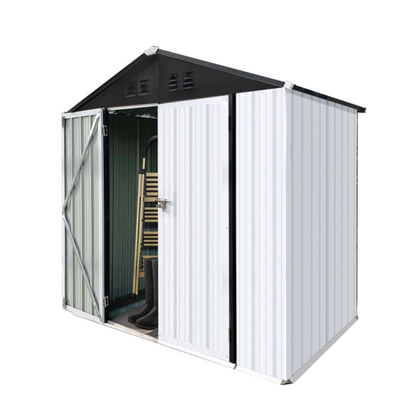 6FTx4FT Premium Metal Garden Shed - Fire & Weather-Resistant Outdoor Storage for Tools/Equipment