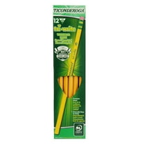 Dixon Ticonderoga Tri-Write Woodcase Pencil, #2 HB, Yellow, 12-Count