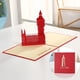 thumbnail image 1 of Tarjetas de Felicitación Pop UP 3D, Postales creativas de arquitectura europea, boda, cumpleaños, aniversario, regalo de Navidad hecho a mano, 2024, 1 of 4