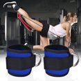 thumbnail image 3 of Ankle Straps for Cable Machines,Adjustable Comfort fit Neoprene, Reinforce Double D-Ring - Premium Ankle Cuffs to Improve Abdominal Muscles, Lift The Butts, Tone The Legs for Men & Women, 3 of 7