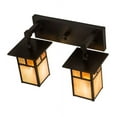 thumbnail image 3 of Meyda Tiffany 194879 Hyde Park 2 Light 17" Wide Vanity Light - Brown, 3 of 4