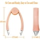 thumbnail image 5 of Extractor de tallos de fresa, descorazonador de tomate, pinzas para patatas, cortador de zanahorias, pinza peladora de piña para frutas y verduras (naranja) Fason WMPH-491, 5 of 7
