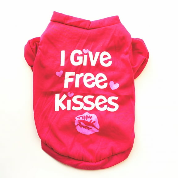 TELOLY Small Dog Shirts Girl Puppy Clothes Cat T Shirt Soft Cotton Short Sleeve Tee Shirts for Small Dogs Girls Thanksgiving Valentines Outfits