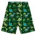 thumbnail image 2 of Utlike Boys Dinosaur Print Shorts Comfortable Casual Playwear Soft Elastic Waistband Shorts For Daily Wear Breathable Boys Shorts Size 2 Years-3 Years, 2 of 4
