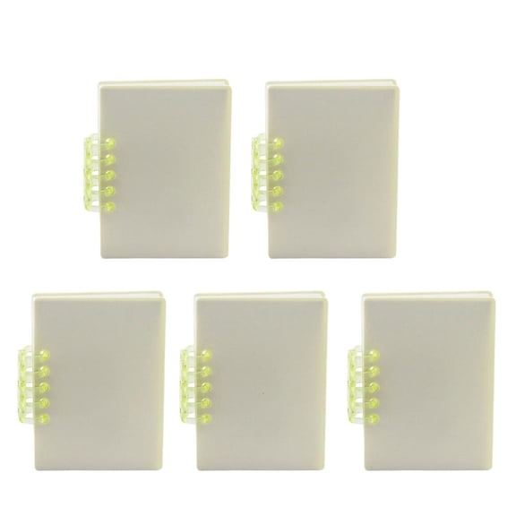 Ywmsfl 5Pcs Quality Smooth Writing Paper Materials Customizable Covers Notebook Detachable Rings Binder A 7 Notebook