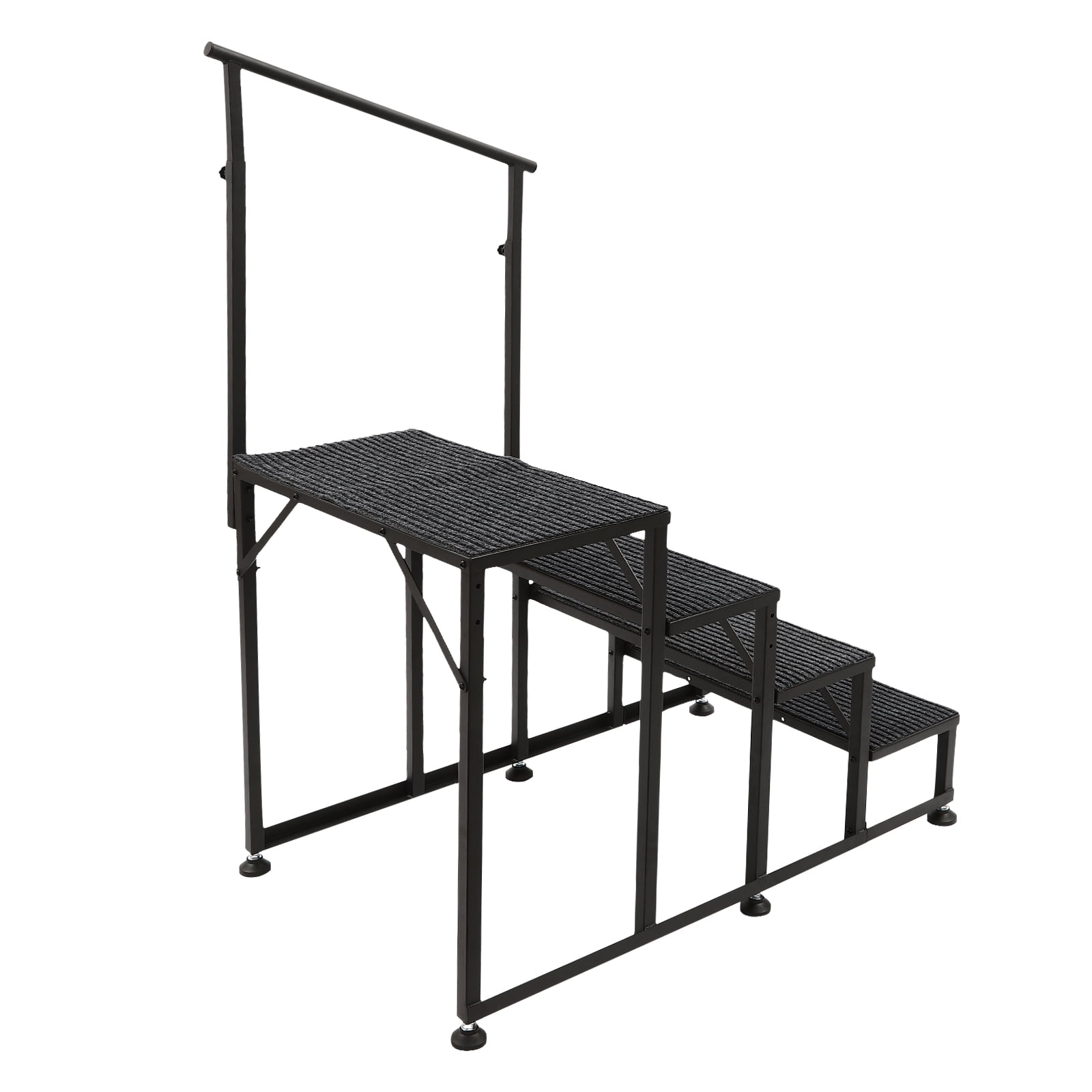 Modern Porch Steps with Handrails Swimming Pool Ladder Above Ground 4 Steps