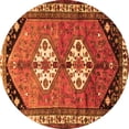 thumbnail image 1 of Ahgly Company Indoor Round Persian Orange Traditional Area Rugs, 7' Round, 1 of 1